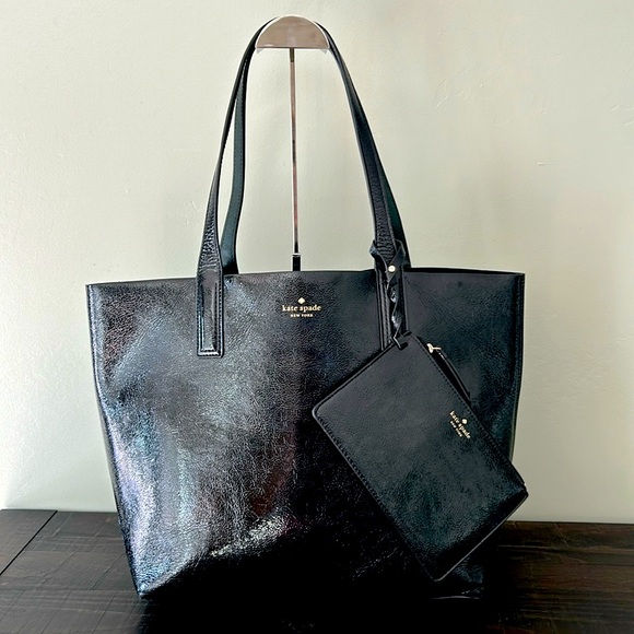 kate spade Handbags - Kate Spade black patent leather tote